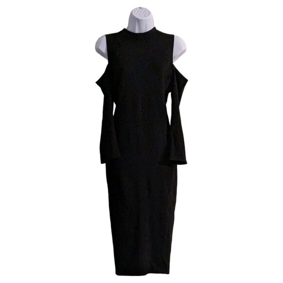 Felicity &CoCo Kenley Cold Shoulder Midi Bodycon dress - size Large - Picture 1 of 6